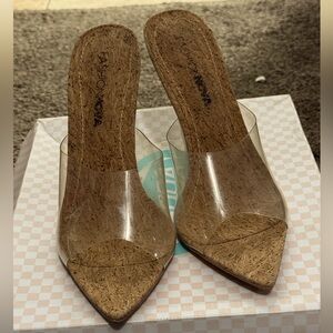 FashionNova Corky Business Heeled Slide